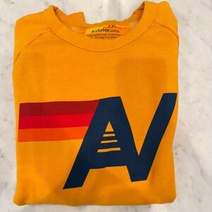 XXL Aviator Nation Yellow Sweatshirt